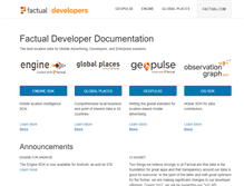 Tablet Screenshot of developer.factual.com